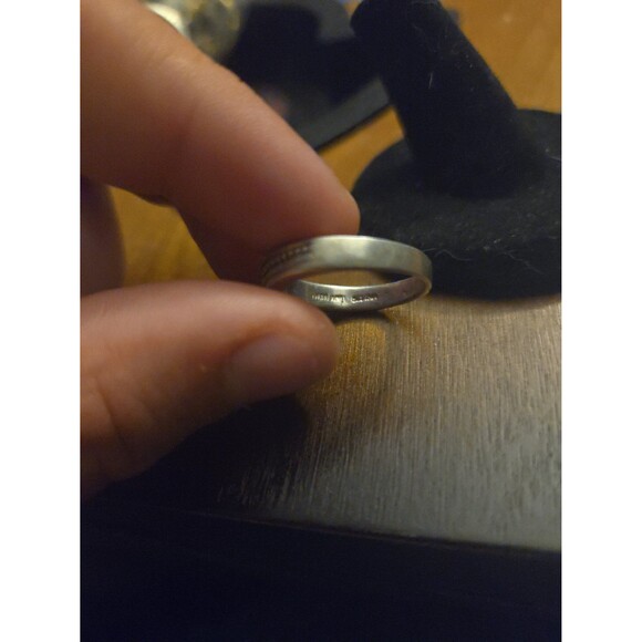 Vintage Sterling Silver Ring Sz 7.5 - Picture 4 of 5